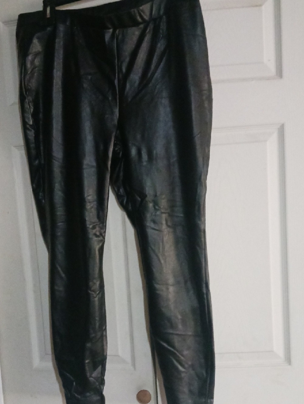LOQ Black Faux Leather Skirt